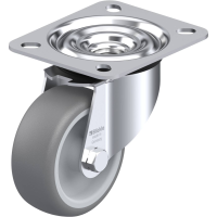 Blickle LE TPA 80G Zwenkwiel Wieldiameter: 80 mm Draagvermogen (max.): 100 Kg 1 stuk(s)