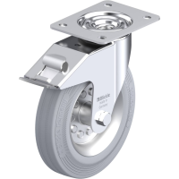 Blickle LE VE 200R FI SG Zwenkwiel met rem Wieldiameter: 200 mm Draagvermogen (max.): 205 Kg 1 stuk(s)
