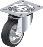 Blickle LE VE 80R Zwenkwiel Wieldiameter: 80 mm Draagvermogen (max.): 50 Kg 1 stuk(s)