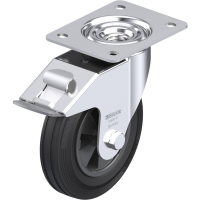 Blickle LE VPP 160G FI Zwenkwiel met rem Wieldiameter: 160 mm Draagvermogen (max.): 135 Kg 1 stuk(s)