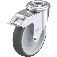 Blickle LER PATH 125G FI Zwenkwiel met rem Wieldiameter: 125 mm Draagvermogen (max.): 150 Kg 1 stuk(s)