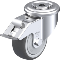 Blickle LER PATH 80KF FI Zwenkwiel met rem Wieldiameter: 80 mm Draagvermogen (max.): 150 Kg 1 stuk(s)