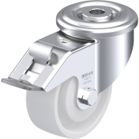 Blickle LER PO 80KA FI Zwenkwiel met rem Wieldiameter: 80 mm Draagvermogen (max.): 150 Kg 1 stuk(s)