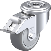 Blickle LER TPA 80KF FI Zwenkwiel met rem Wieldiameter: 80 mm Draagvermogen (max.): 100 Kg 1 stuk(s)