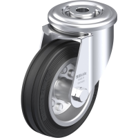 Blickle LER VE 100R Zwenkwiel Wieldiameter: 100 mm Draagvermogen (max.): 70 Kg 1 stuk(s)