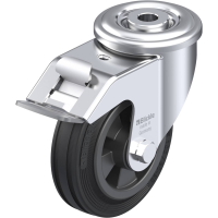 Blickle LER VPP 100R FI Zwenkwiel met rem Wieldiameter: 100 mm Draagvermogen (max.): 70 Kg 1 stuk(s)