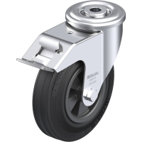 Blickle LER VPP 125G FI Zwenkwiel met rem Wieldiameter: 125 mm Draagvermogen (max.): 100 Kg 1 stuk(s)