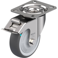 Blickle LEX PATH 100KFD FI Zwenkwiel met rem Wieldiameter: 100 mm Draagvermogen (max.): 150 Kg 1 stuk(s)