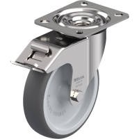 Blickle LEX PATH 125G FI Zwenkwiel met rem Wieldiameter: 125 mm Draagvermogen (max.): 150 Kg 1 stuk(s)
