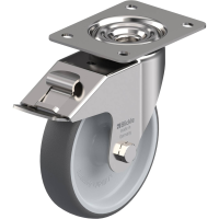 Blickle LEX PATH 160G FI Zwenkwiel met rem Wieldiameter: 160 mm Draagvermogen (max.): 300 Kg 1 stuk(s)