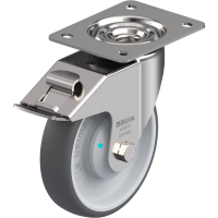 Blickle LEX PATH 160KAD FI Zwenkwiel met rem Wieldiameter: 160 mm Draagvermogen (max.): 300 Kg 1 stuk(s)