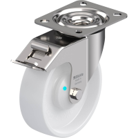 Blickle LEX PO 125KAD FI Zwenkwiel met rem Wieldiameter: 125 mm Draagvermogen (max.): 150 Kg 1 stuk(s)
