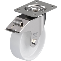 Blickle LEX PO 160G FI Zwenkwiel met rem Wieldiameter: 160 mm Draagvermogen (max.): 300 Kg 1 stuk(s)