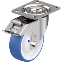 Blickle LEX POTHS 100XKA FI RVS zwenkwiel Wieldiameter: 100 mm Draagvermogen (max.): 150 Kg 1 stuk(s)