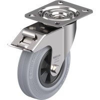 Blickle LEX VPP 125G FI SG Zwenkwiel met rem Wieldiameter: 125 mm Draagvermogen (max.): 100 Kg 1 stuk(s)