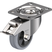 Blickle LEX VPP 80G FI SG Zwenkwiel met rem Wieldiameter: 80 mm Draagvermogen (max.): 50 Kg 1 stuk(s)