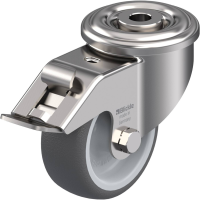 Blickle LEXR PATH 80G FI Zwenkwiel met rem Wieldiameter: 80 mm Draagvermogen (max.): 150 Kg 1 stuk(s)