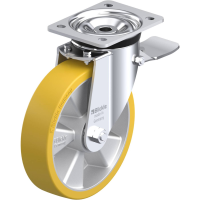 Blickle LK ALTH 200K ST Zwenkwiel met rem Wieldiameter: 200 mm Draagvermogen (max.): 600 Kg 1 stuk(s)