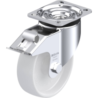Blickle LK PO 125G 1 FI Zwenkwiel met rem Wieldiameter: 125 mm Draagvermogen (max.): 300 Kg 1 stuk(s)
