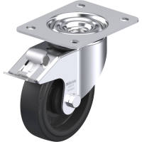Blickle LK POEV 125KA 3 FI Zwenkwiel met rem Wieldiameter: 125 mm Draagvermogen (max.): 250 Kg 1 stuk(s)