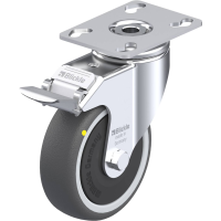 Blickle LKPA PATH 101KF FI ELS Zwenkwiel met rem Wieldiameter: 100 mm Draagvermogen (max.): 120 Kg 1 stuk(s)