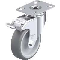 Blickle LKPA TPA 101G FI Zwenkwiel met rem Wieldiameter: 100 mm Draagvermogen (max.): 110 Kg 1 stuk(s)