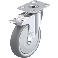Blickle LKPA TPA 126KF FI Zwenkwiel met rem Wieldiameter: 125 mm Draagvermogen (max.): 120 Kg 1 stuk(s)