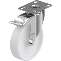 Blickle LKPXA PO 126G FI Zwenkwiel met rem Wieldiameter: 125 mm Draagvermogen (max.): 120 Kg 1 stuk(s)