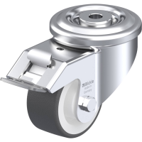 Blickle LKR POTH 75R FI Zwenkwiel met rem Wieldiameter: 75 mm Draagvermogen (max.): 200 Kg 1 stuk(s)