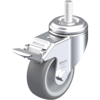 Blickle LKRA TPA 80G FI GS12 Zwenkwiel met rem Wieldiameter: 80 mm Draagvermogen (max.): 100 Kg 1 stuk(s)