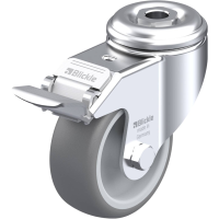Blickle LKRA TPA 80G FI Zwenkwiel met rem Wieldiameter: 80 mm Draagvermogen (max.): 100 Kg 1 stuk(s)