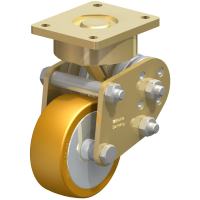 Blickle LPFE ALTH 101K FA Geveerd zwenkwiel Wieldiameter: 100 mm Draagvermogen (max.): 350 Kg 1 stuk(s)