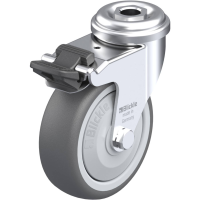 Blickle LRA PATH 75KF FI Zwenkwiel met rem Wieldiameter: 75 mm Draagvermogen (max.): 75 Kg 1 stuk(s)