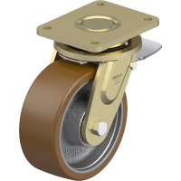 Blickle LS GB 202K ST Zwenkwiel met rem Wieldiameter: 200 mm Draagvermogen (max.): 1600 Kg 1 stuk(s)