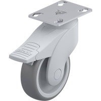 Blickle LWG TPA 101G FI P25 Zwenkwiel met rem Wieldiameter: 100 mm Draagvermogen (max.): 100 Kg 1 stuk(s)