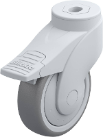 Blickle LWG TPA 101KF 11 FI (LWG TPA 101K 11 FI FK) Zwenkwiel met rem Wieldiameter: 100 mm Draagvermogen (max.): 100 Kg 1 stuk(s)