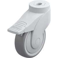 Blickle LWG TPA 101KF FI Zwenkwiel met rem Wieldiameter: 100 mm Draagvermogen (max.): 100 Kg 1 stuk(s)