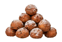 Bliek Oliebollen Met Krenten