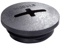 Blindstop M40 Polyamide Zwart (ral 9005) Wiska Evsg M40 Ral 9005 1 Stuks