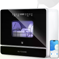 BlitzHome® BH 6 CDW1 Slimme Draagbare Aanrechtvaatwasser Met APP besturing 5,2L Ingebouwd Watertank 9 Programma's PTC He
