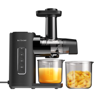 Blitzhome BH JC01 Cold Press Juicer machines US Plug 2 snelheden Modes Slow Masticating Juicer voor groente en fruit met
