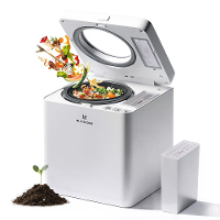 BlitzHome® HQD 260 Plus Compact Kitchen Waste Composter 2.5L with Visible & Odor Free Design 3 Modes Quiet Operation Rap