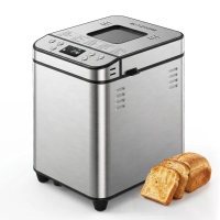 BlitzHome® SC3209 Broodrooster 700W Automatische Broodmachine Met 25 Programma's 3 Broodformaten 3 Korstkleuren 15H Uitg