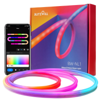 BlitzWill® BW NL1 Neon LED strip 3M RGBIC verlichting met muzieksynchronisatie DIY ontwerp APP & afstandsbediening Werk