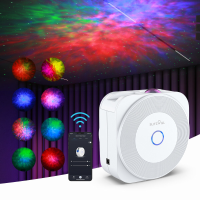 BLITZWILL® BW PLT1 Slimme Sterprojector Verbeterde Versie met Ster+Kleurrijke LED nevel Synchroniseer met Muziek Slimme