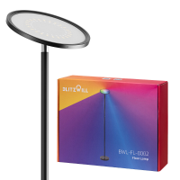 BLITZWILL BWL FL 0002 25W 2700K~6500K+RGB Smarte Staande Lamp Traploos Dimbaar Tot 2000LM APP Controle Stembediening Wer