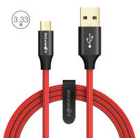 Blitzwolf® Ampcore Plus Bw Mc7 2.4A Braided Durable Micro Usb Charging Data Cable 3.33Ft/1m