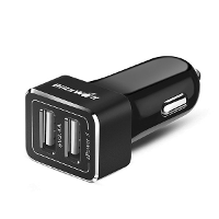 Blitzwolf® Bw C4 Portable Fast Car Charger With Power3s Technology 24w 2 Port 2.4A For Iphone 6s Plus, Iphone 6s 5s 5 5c 4s, Samsung Galaxy Note 5 4 5 2, Samsung Galaxy S6 And More