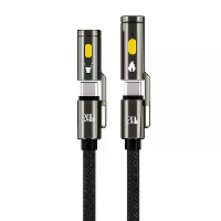 BlitzWolf® BW HDC9 4 in 1 240W Snellader Buitenverlichting Aansteker 1.2M 2M Nylon Vlecht 480Mbps Data Kabel