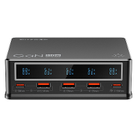 Blitzwolf® BW i9 110W 5 Port USB PD Digitale Display Desktop Oplader 3USB A+2USB C PD3.0 QC3.0 PPS AFC FCP SCP PE APPLE
